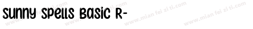 Sunny Spells Basic R字体转换